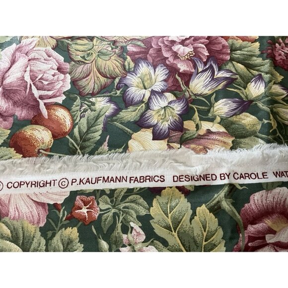 Kaufmann Floral Cotton Home Decor Fabric Design by Carole Watson 2.25 Yards - Picture 9 of 15